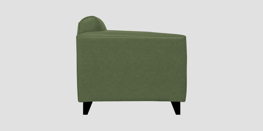 Convi Leatherette 3 Seater Sofa In Moss Green Colour - Febonic Living