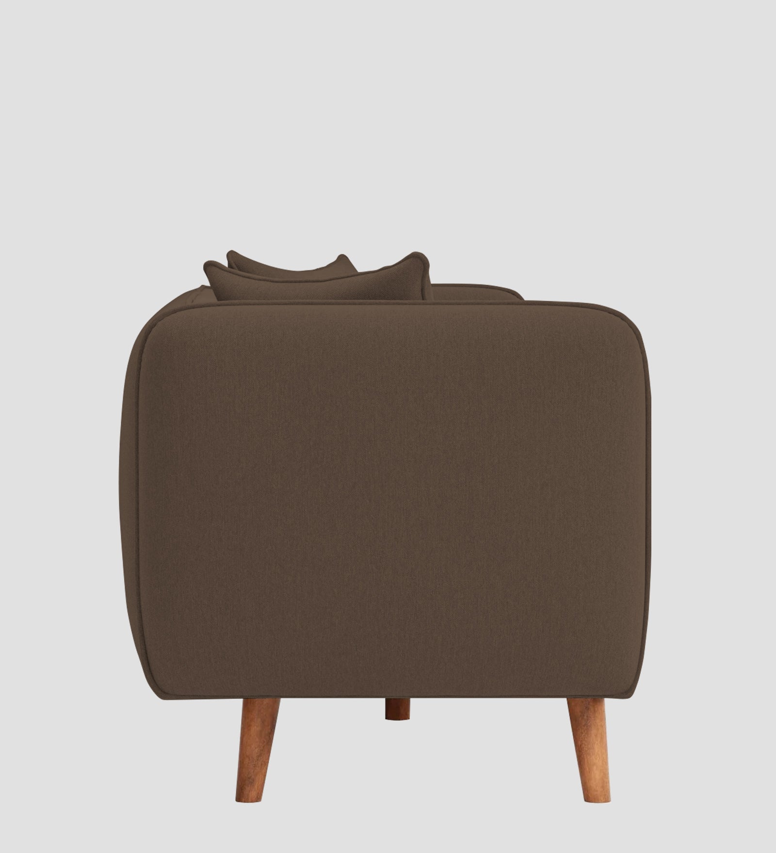 Reva Fabric 1 Seater Sofa In  Rosy Brown Colour - Febonic Living