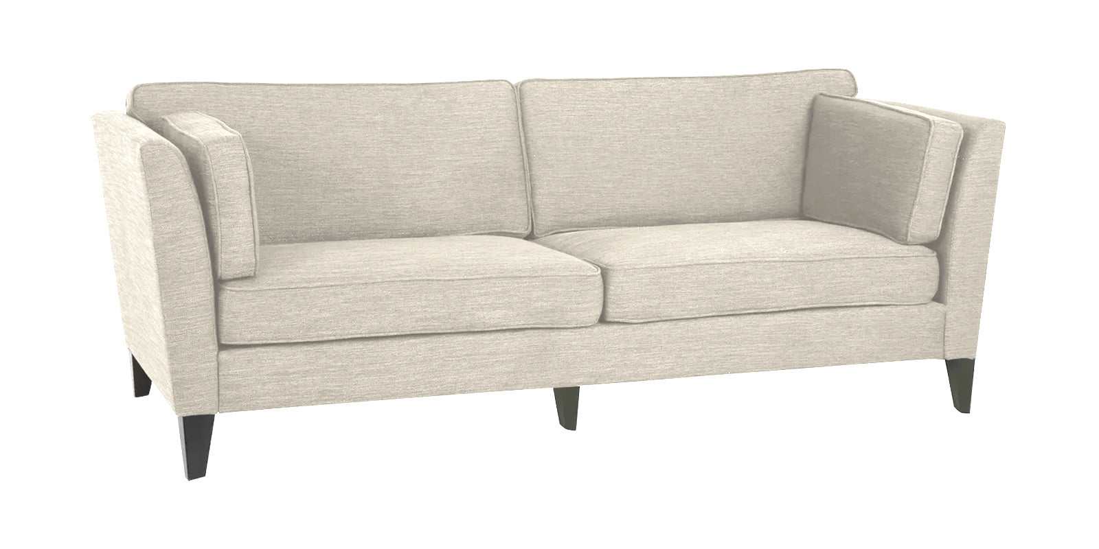 Nigar Fabric 3 Seater Sofa in Ivory Cream Colour