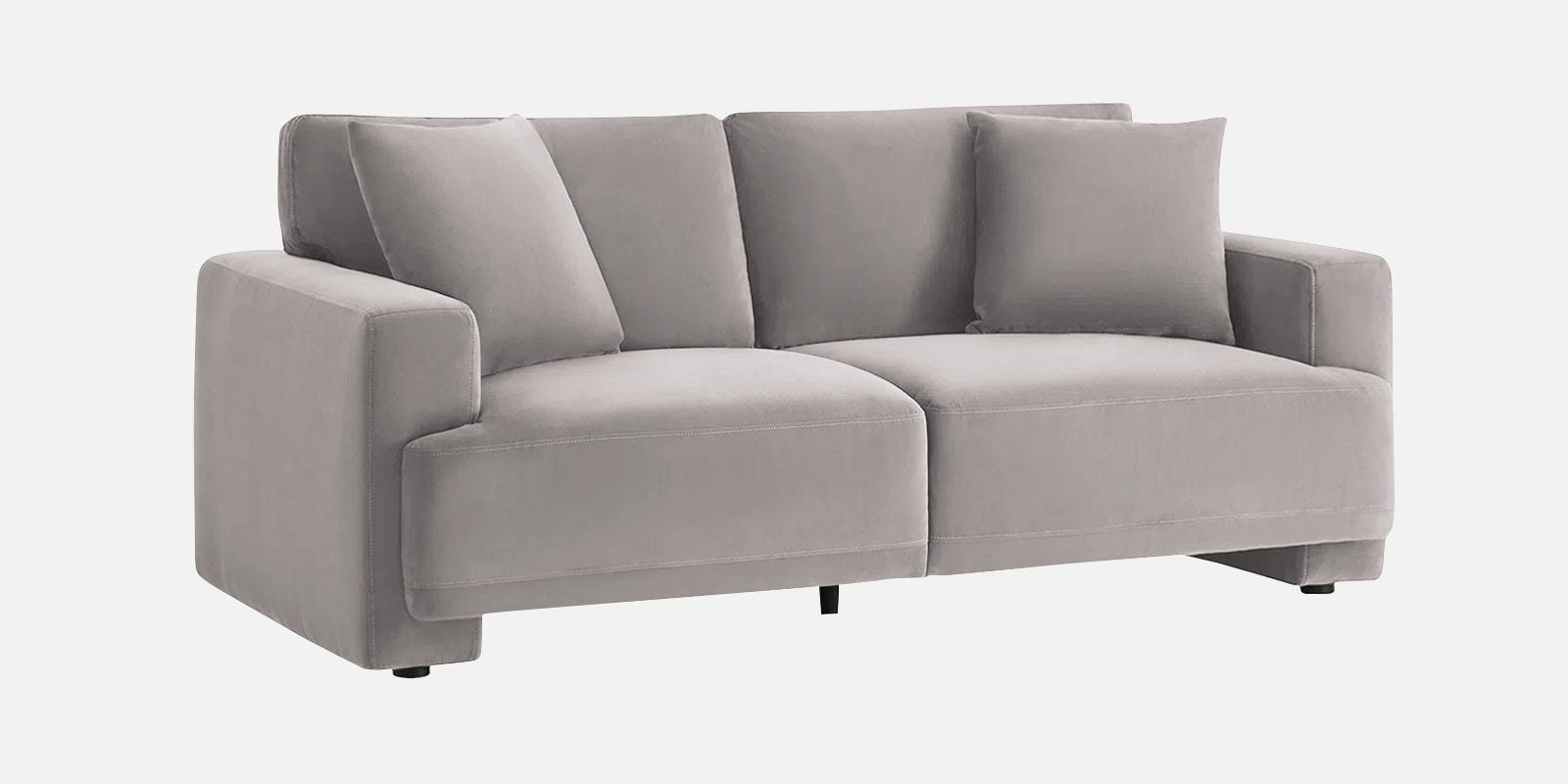 Kosta Velvet 2 Seater Sofa in Pearl Grey Colour