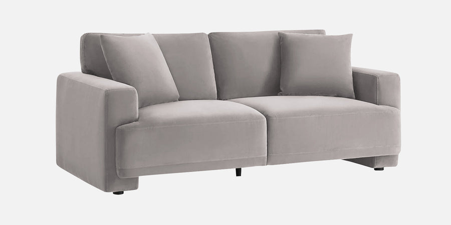 Kosta Velvet 2 Seater Sofa In Pearl Grey Colour - Febonic Living