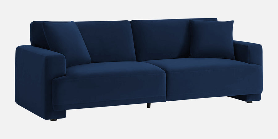 Kosta Velvet 3 Seater Sofa In Imperial Blue Colour - Febonic Living