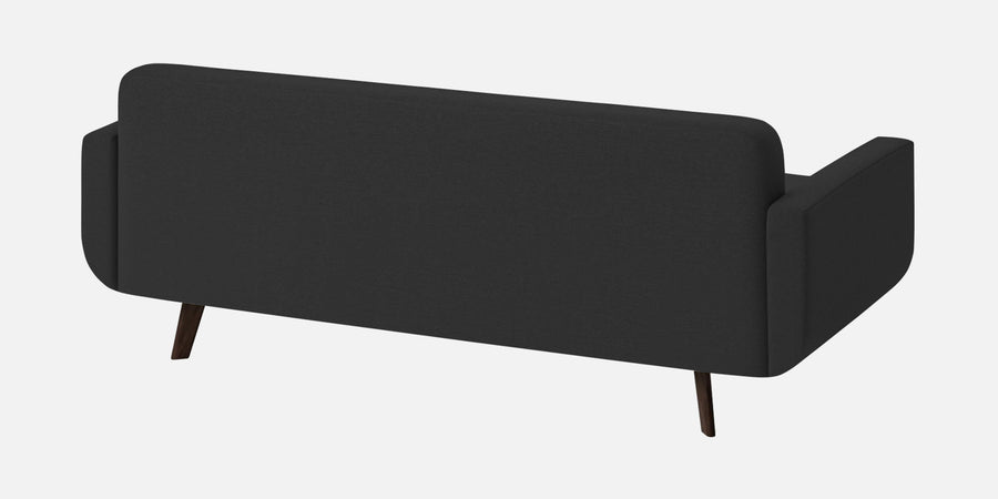 Marsela Fabric 3 Seater Sofa In Bitter Black Colour - Febonic Living