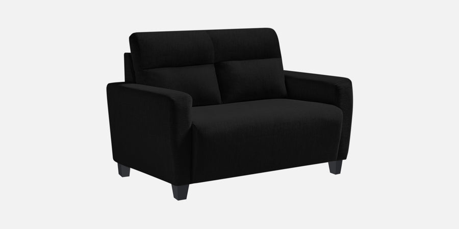 Bakadi Fabric 2 Seater Sofa In Zed Black Colour - Febonic Living