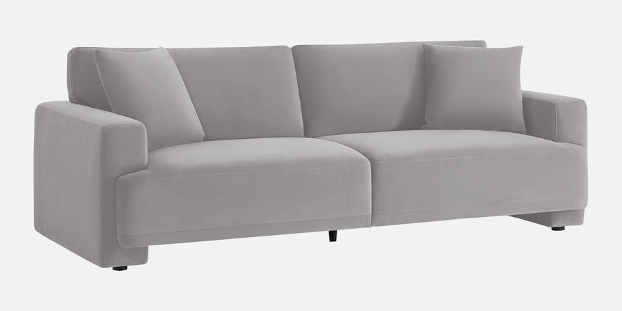 Kosta Velvet 3 Seater Sofa In Concrete Grey Colour - Febonic Living