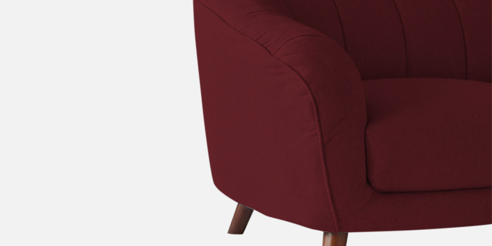 Benjamin Fabric 2 Seater Sofa in Blood Maroon Colour