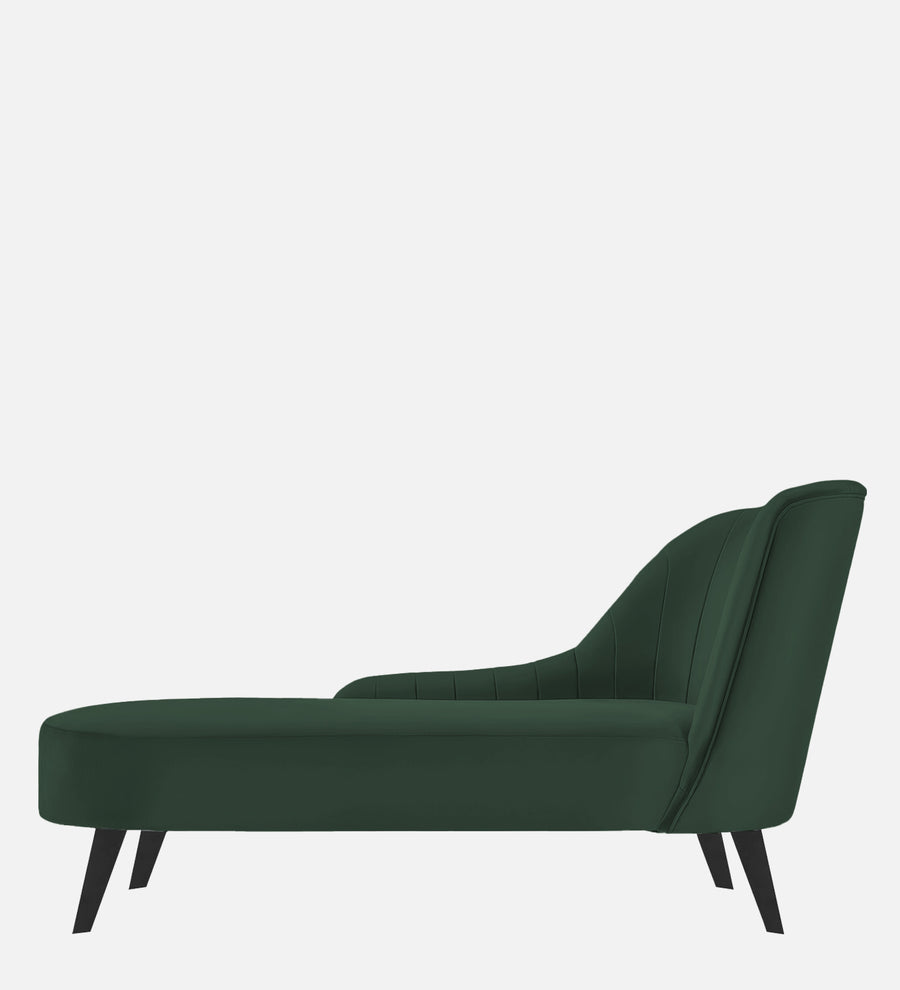 Flora Velvet Lhs Chaise Lounger In Amazon Green Colour - Febonic Living