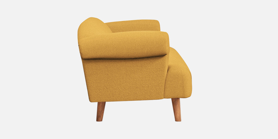 Barber Fabric 2 Seater Sofa In Corn Yellow Colour - Febonic Living