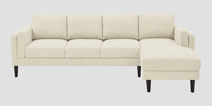 Creata Fabric Lhs Sectional Sofa 3 Lounger In Ivory Cream Colour - Febonic Living