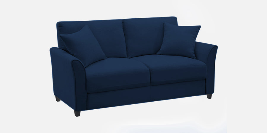Daroo Velvet 2 Seater Sofa In Imperial Blue Colour - Febonic Living