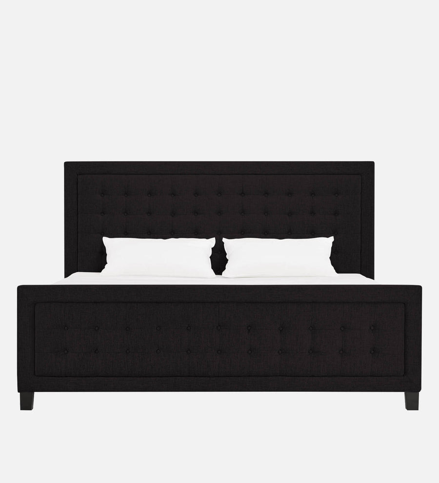 Kaster Fabric Upholstered King Size Bed In Cara Brown Colour - Febonic Living