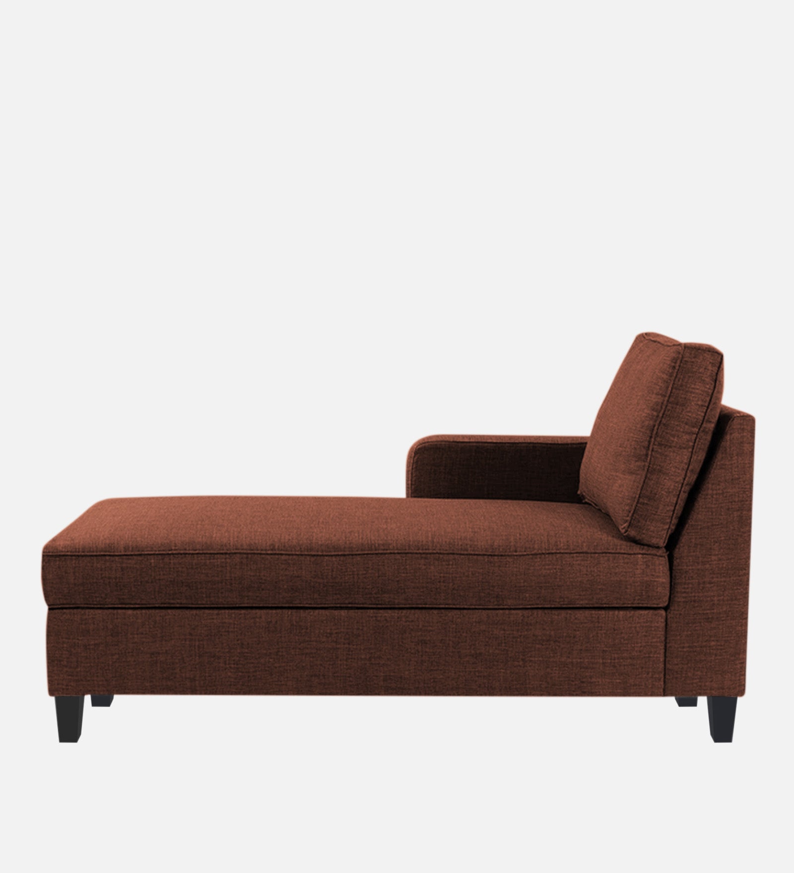 Harry Fabric LHS Chaise Lounger in Coffee Brown Colour