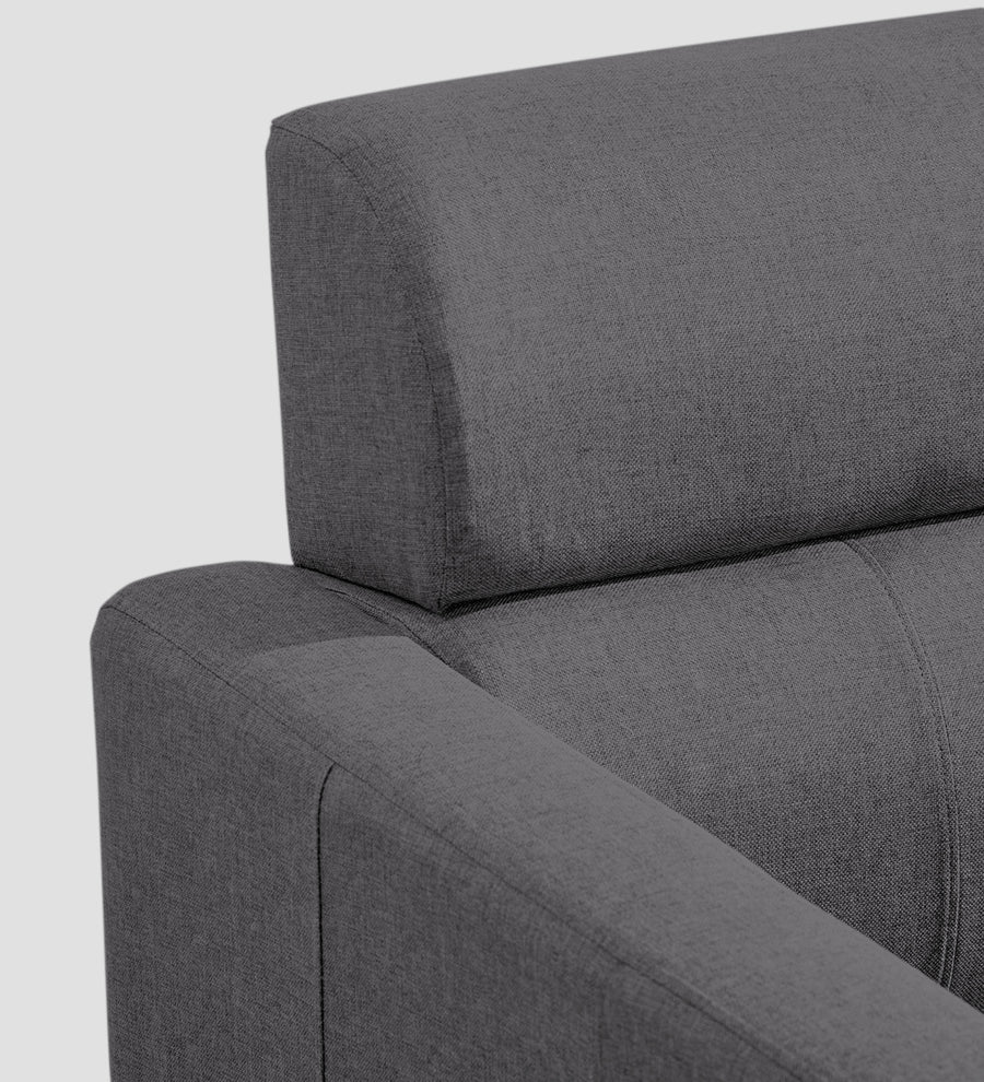 Devo Fabric 1 Seater Sofa In Sudo Grey Colour - Febonic Living
