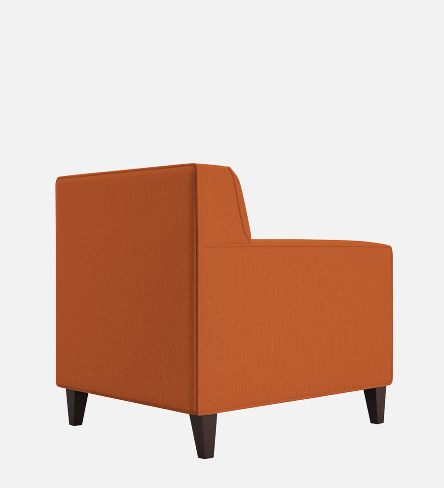 Miller Fabric 1 Seater Sofa In Vivid Orange Colour - Febonic Living