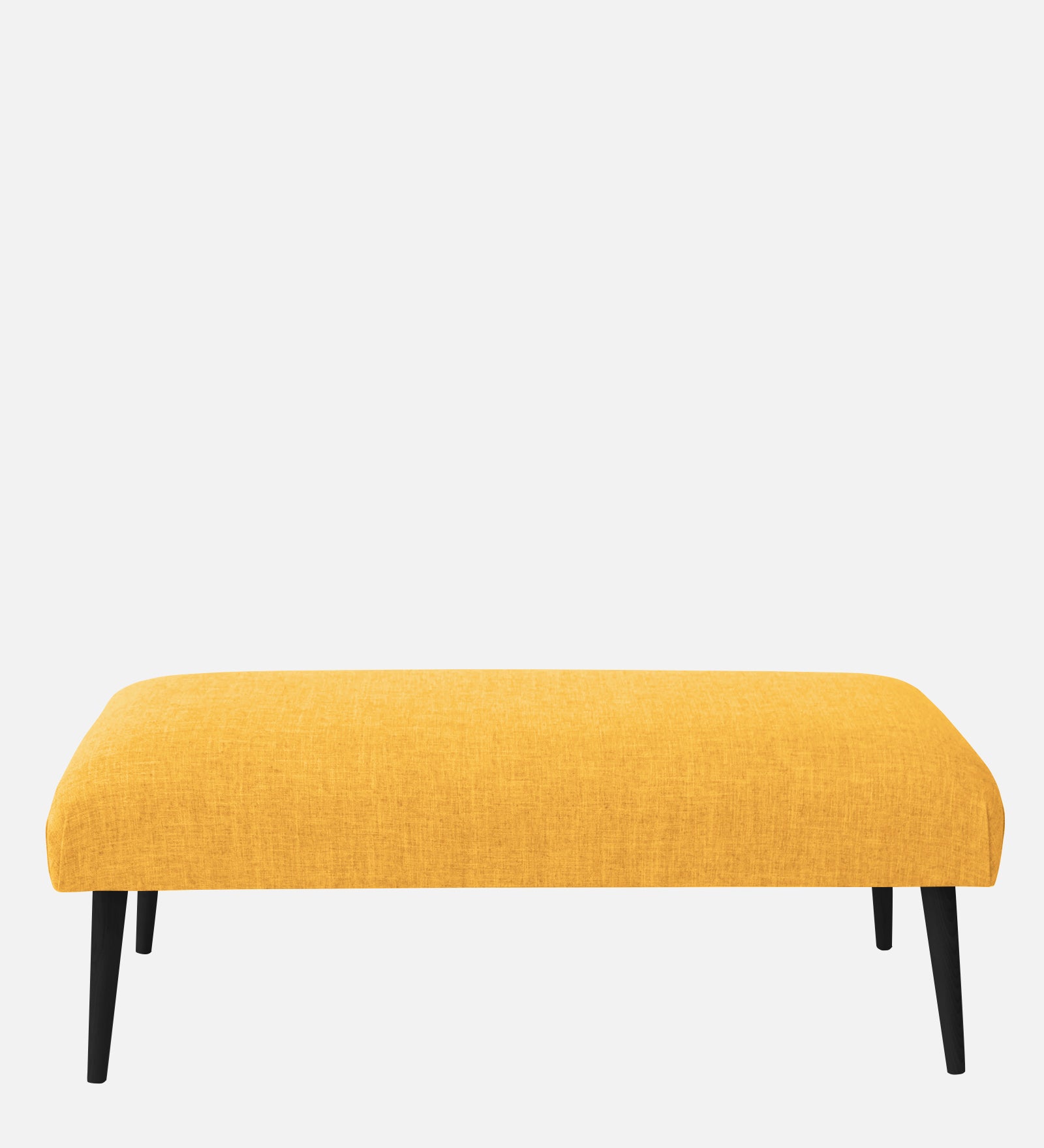 Adon Velvet Bench In Turmeric Yellow Colour