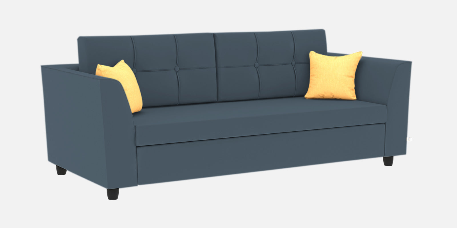 Nestin Velvet 3 Seater Sofa in Oxford Blue Colour