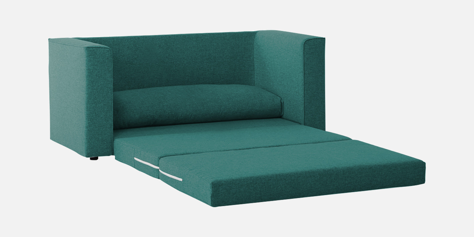 Kenia Fabric 3 Seater Convertible Sofa Cum Bed in Sea Green Colour