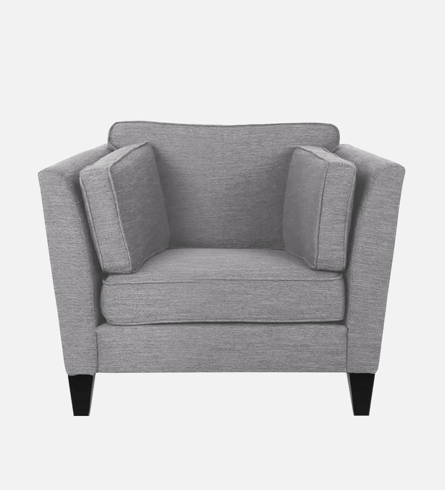 Nigar Fabric 1 Seater Sofa In Lit Grey Colour - Febonic Living