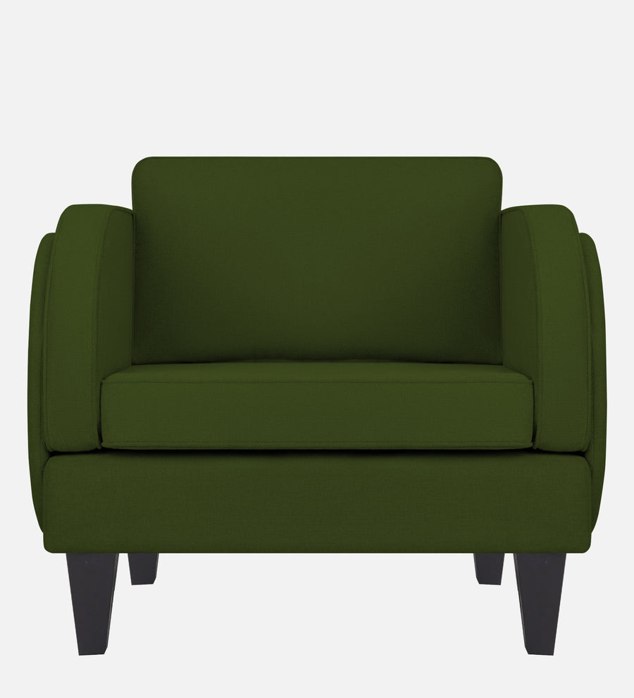 Siddy Fabric 1 Seater Sofa In Olive Green Colour - Febonic Living