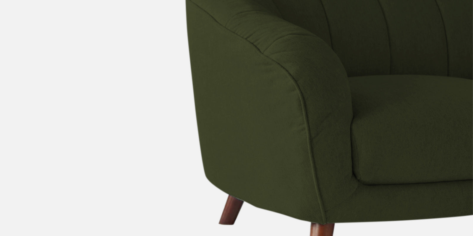 Benjamin Fabric 3 Seater Sofa in Olive Green Colour