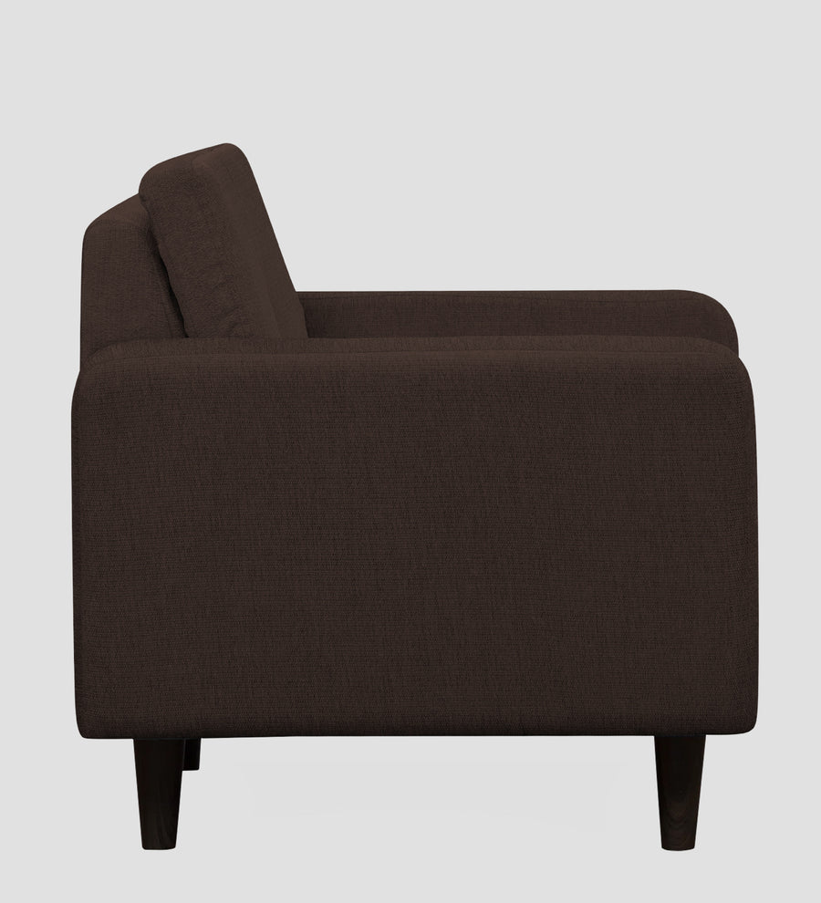 Noha Fabric 1 Seater Sofa In Coffee Brown Colour - Febonic Living