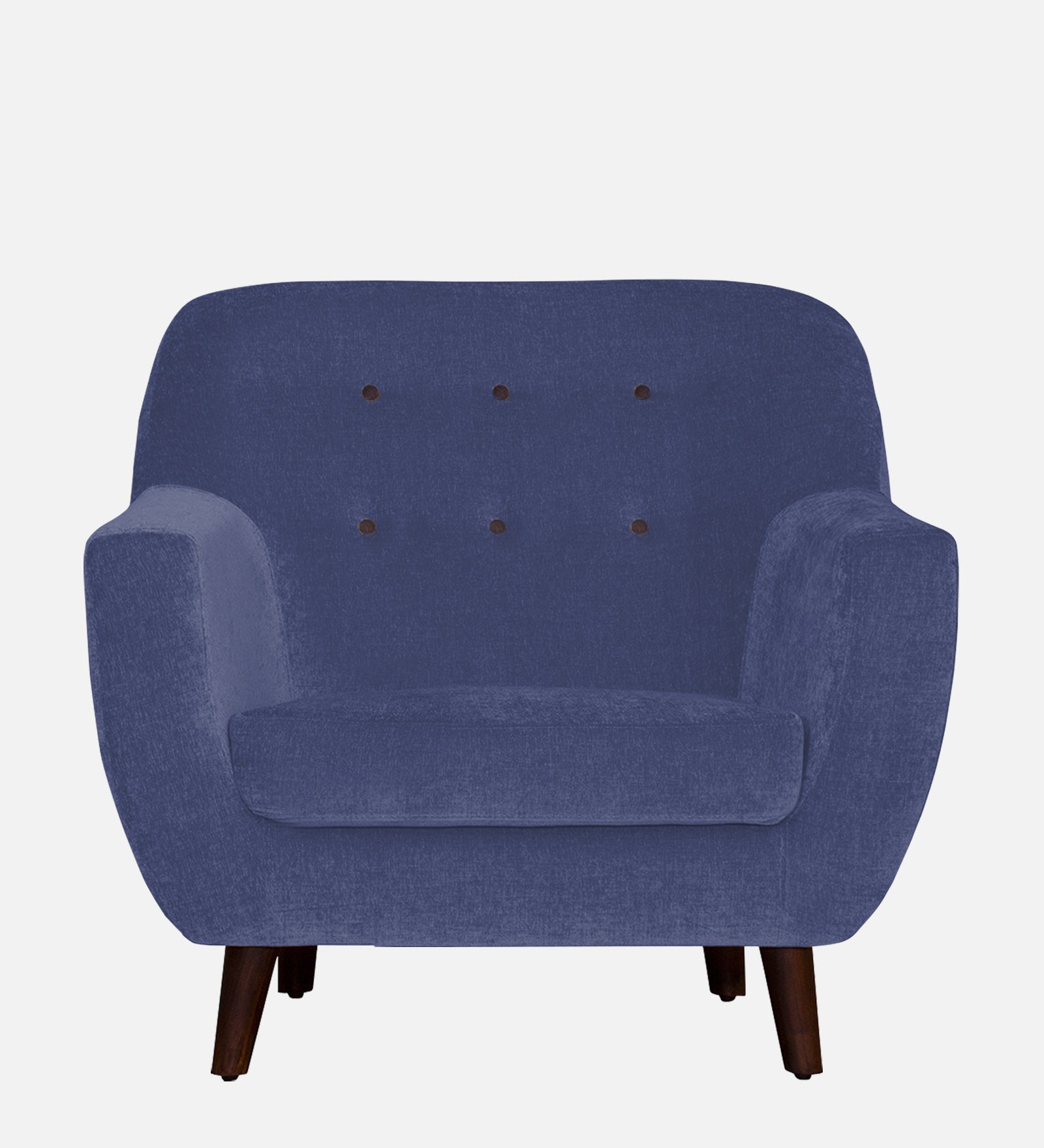 German Fabric 1 Seater Sofa in Denim blue Colour