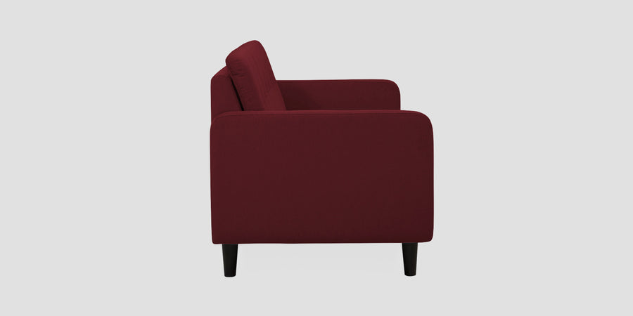 Noha Fabric 3 Seater Sofa In Blood Maroon Colour - Febonic Living