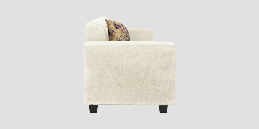 Lipu Fabric 3 Seater Sofa In Ivory Cream Colour - Febonic Living