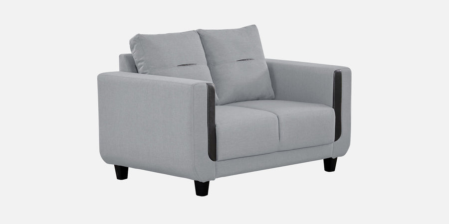 Perry Fabric 2 Seater Sofa In Coin Grey Colour - Febonic Living