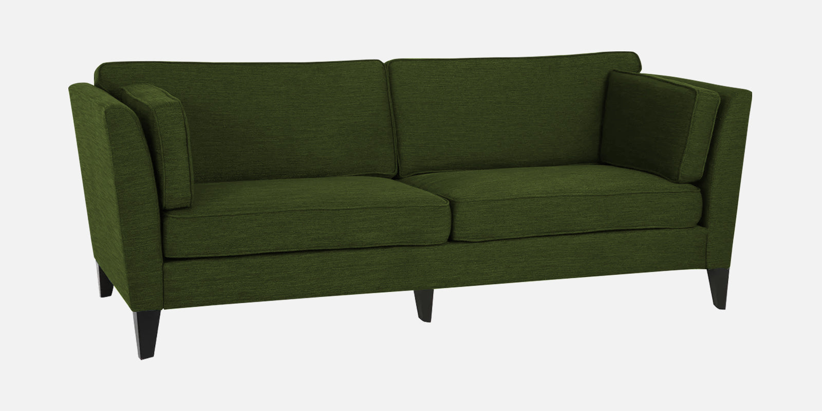 Nigar Fabric 3 Seater Sofa in Olive Green Colour