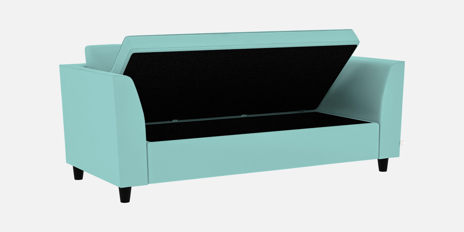 Bristo Velvet 3 Seater Sofa in Barmunda Aqua Colour With Storage