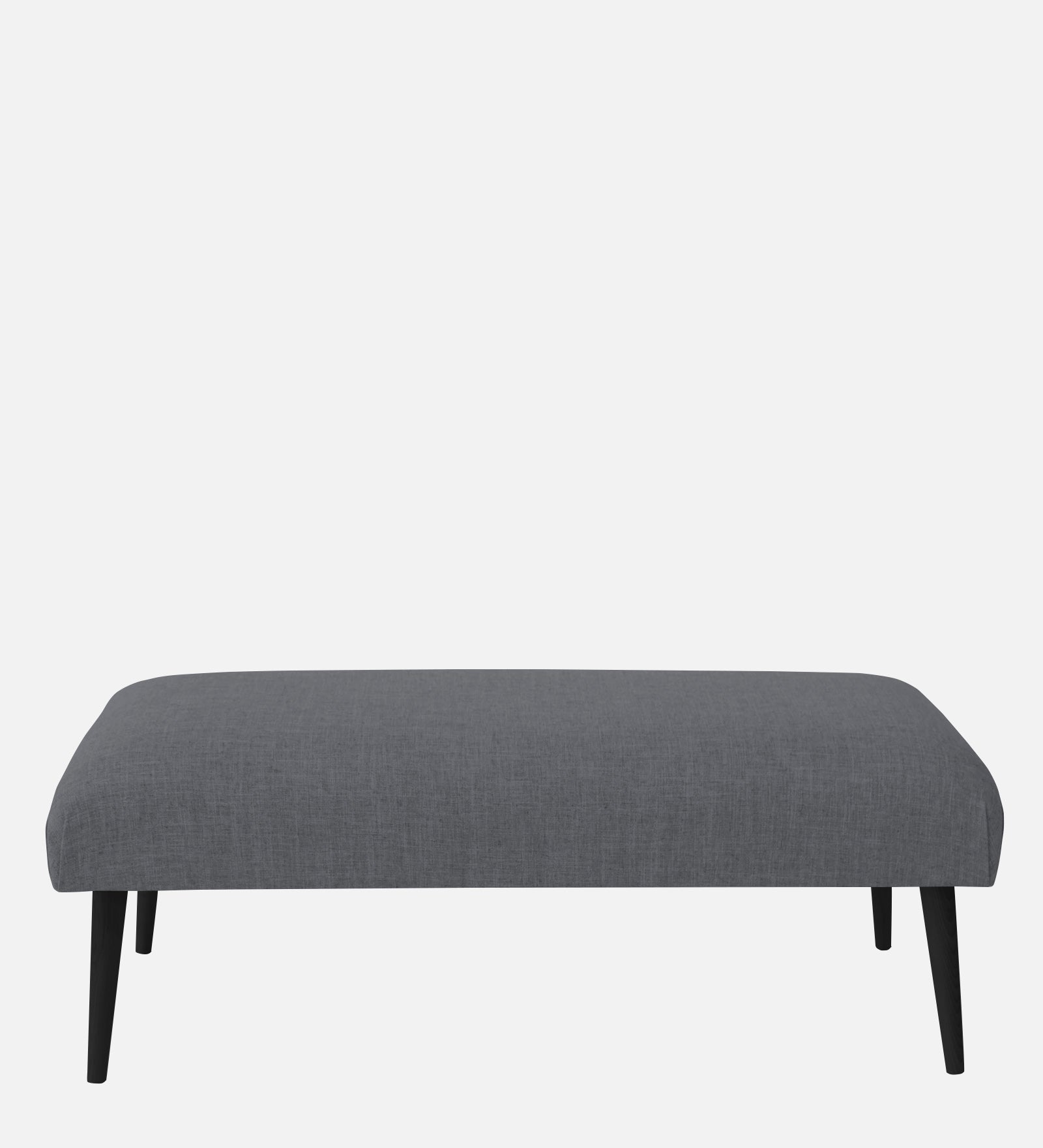 Adon Velvet Bench In Pubble Grey Colour