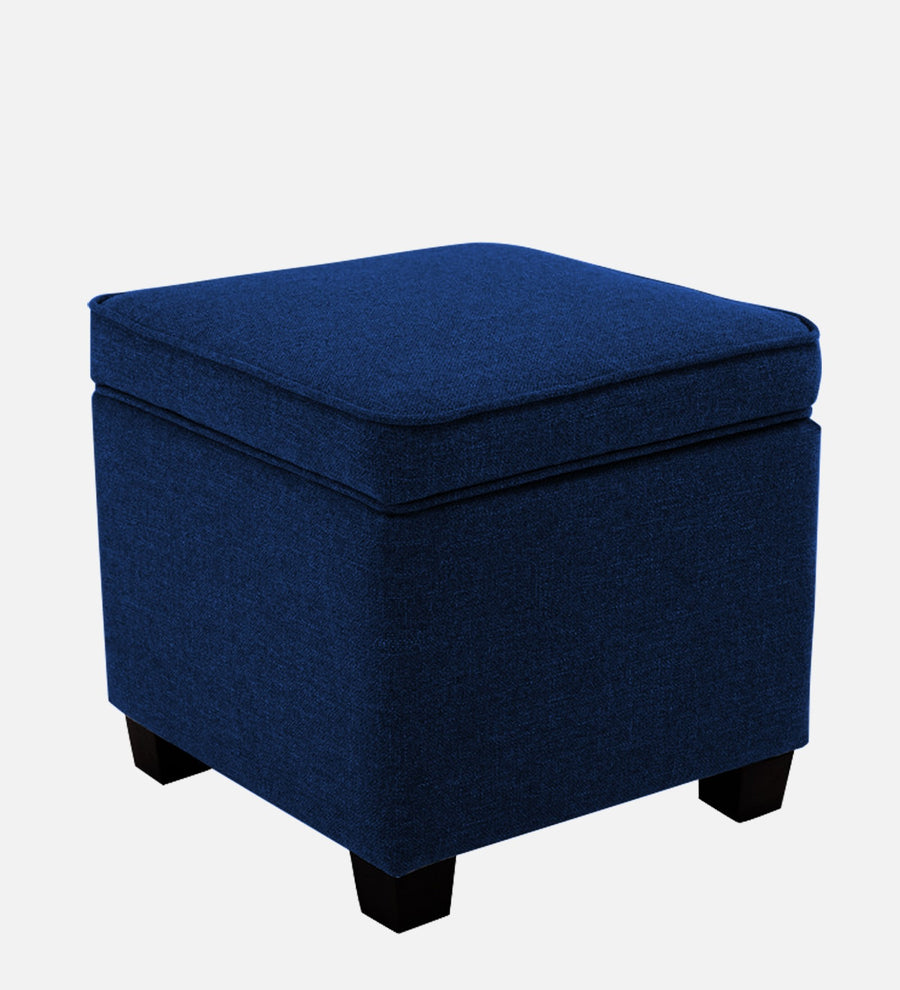Sudan Fabric Ottoman In Royal Blue Colour With Storage - Febonic Living