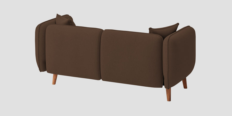 Reva Fabric 2 Seater Sofa In Ash Brown Colour - Febonic Living