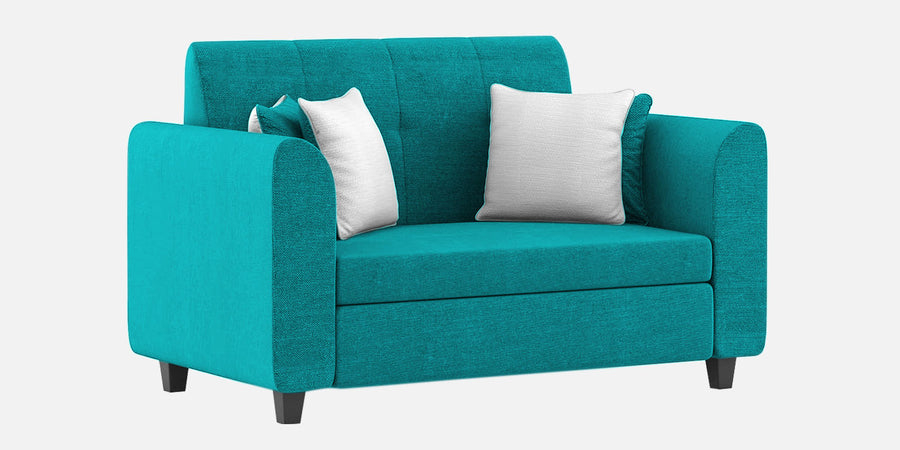 Denmark Fabric 2 Seater Sofa In Sea Green Colour - Febonic Living