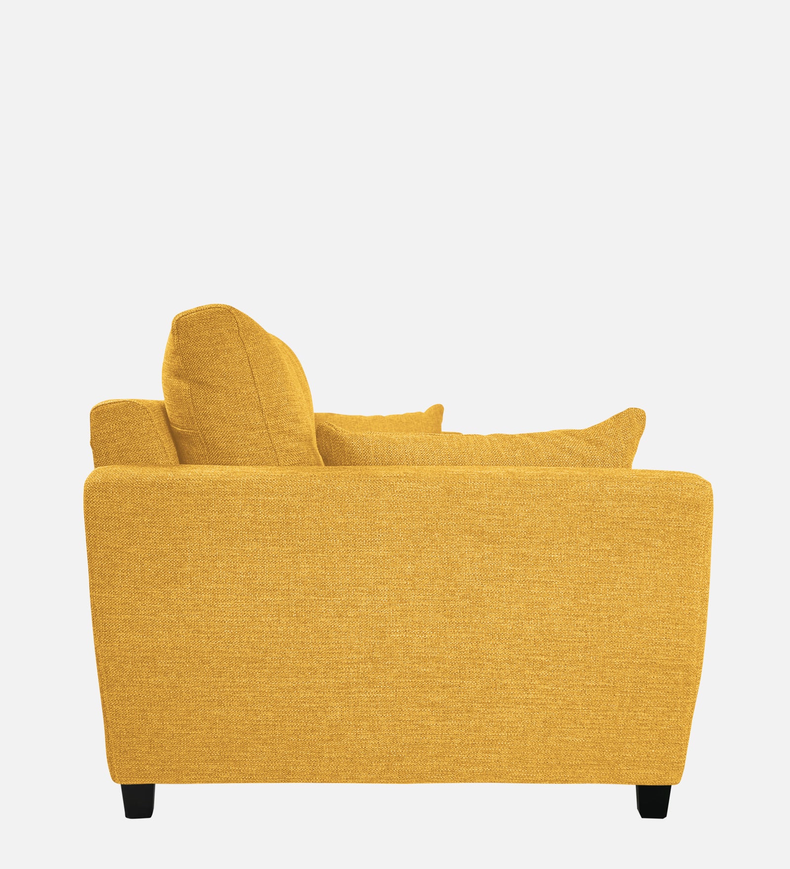 Mario Fabric 1 Seater Sofa in Bold Yellow Colour