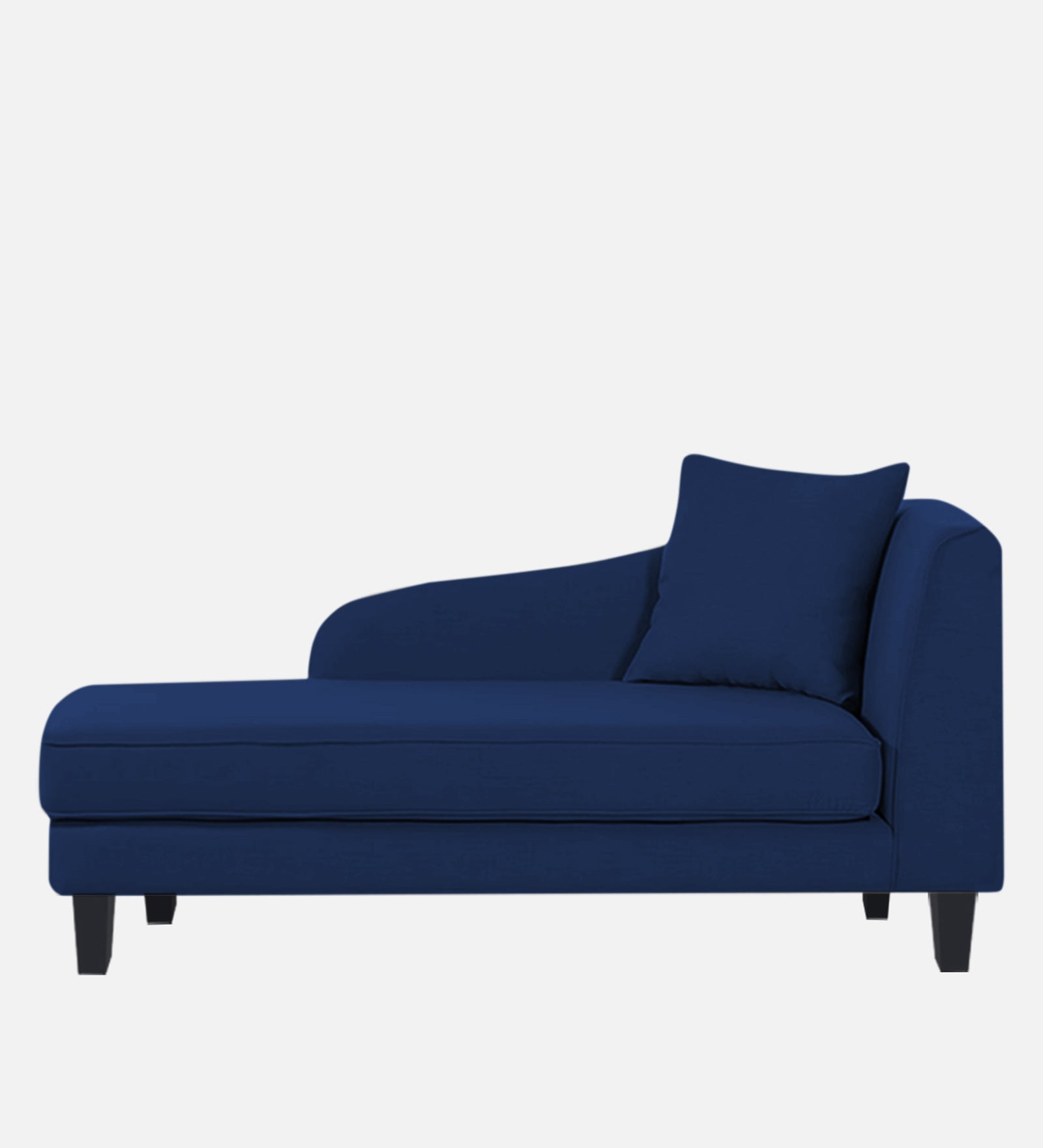 Louis Fabric LHS Chaise Lounger In Royal blue Colour