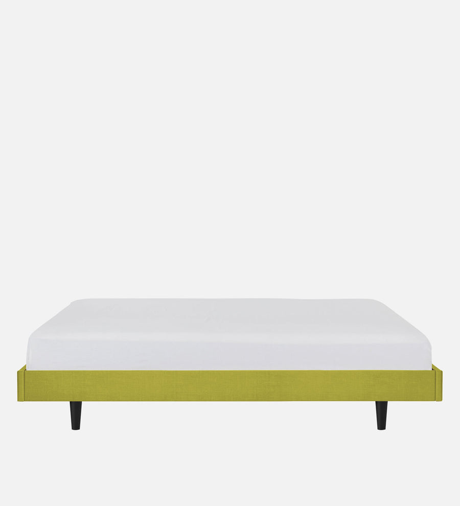 Basi Fabric Upholstered King Size Bed In Parrot Green Colour - Febonic Living