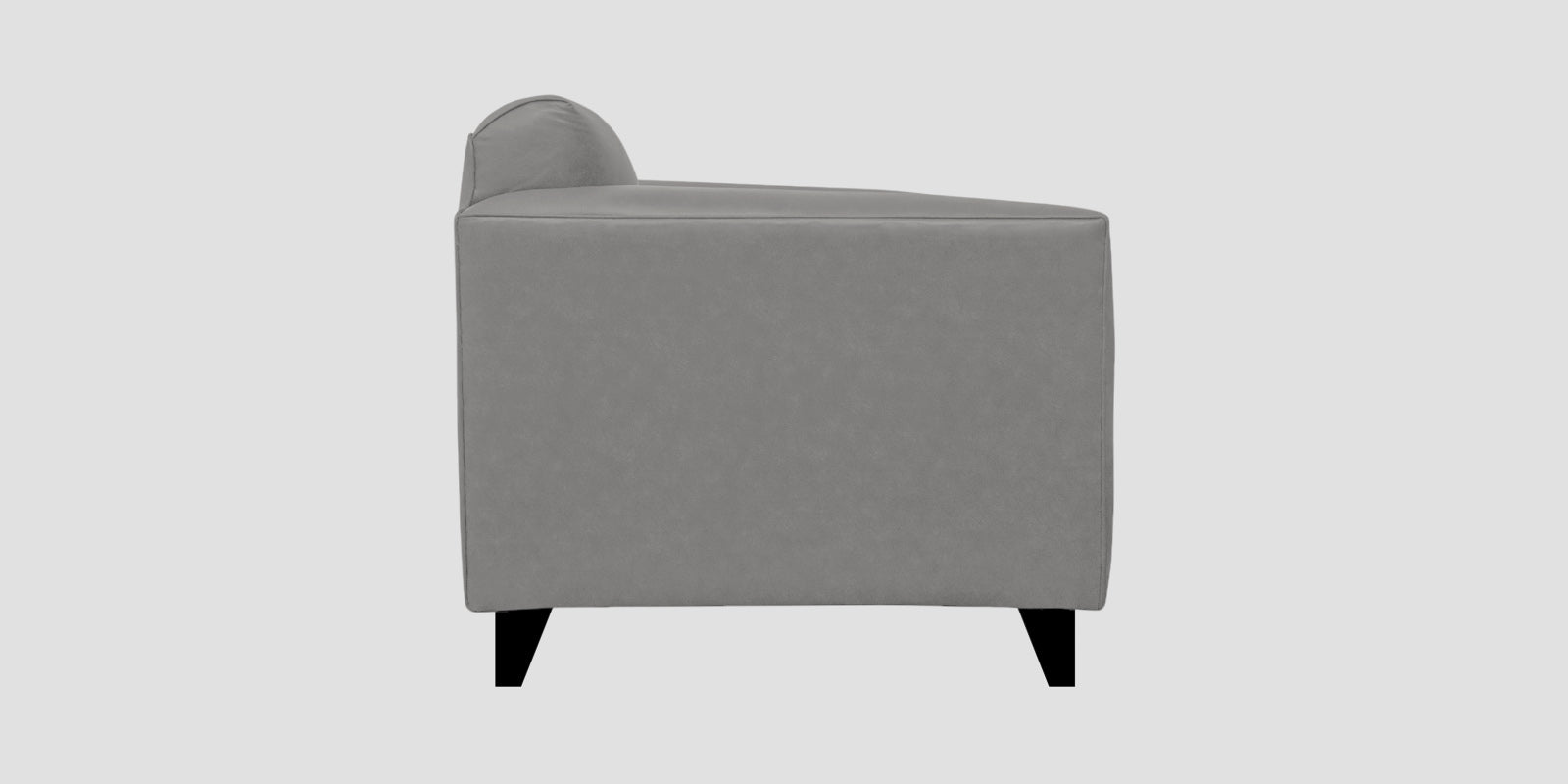 Convi Leatherette 3 Seater Sofa In Dim Grey Colour - Febonic Living