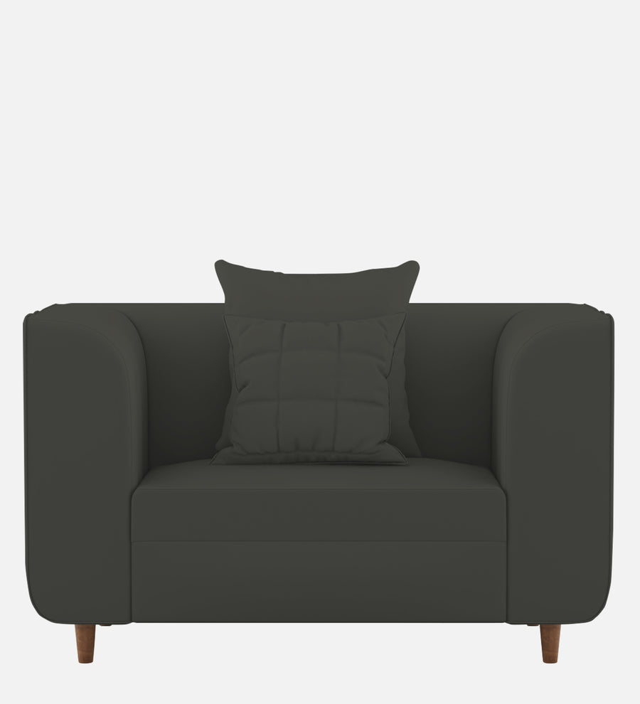 Sumo Velvet 1 Seater Sofa In Hory Grey Colour - Febonic Living