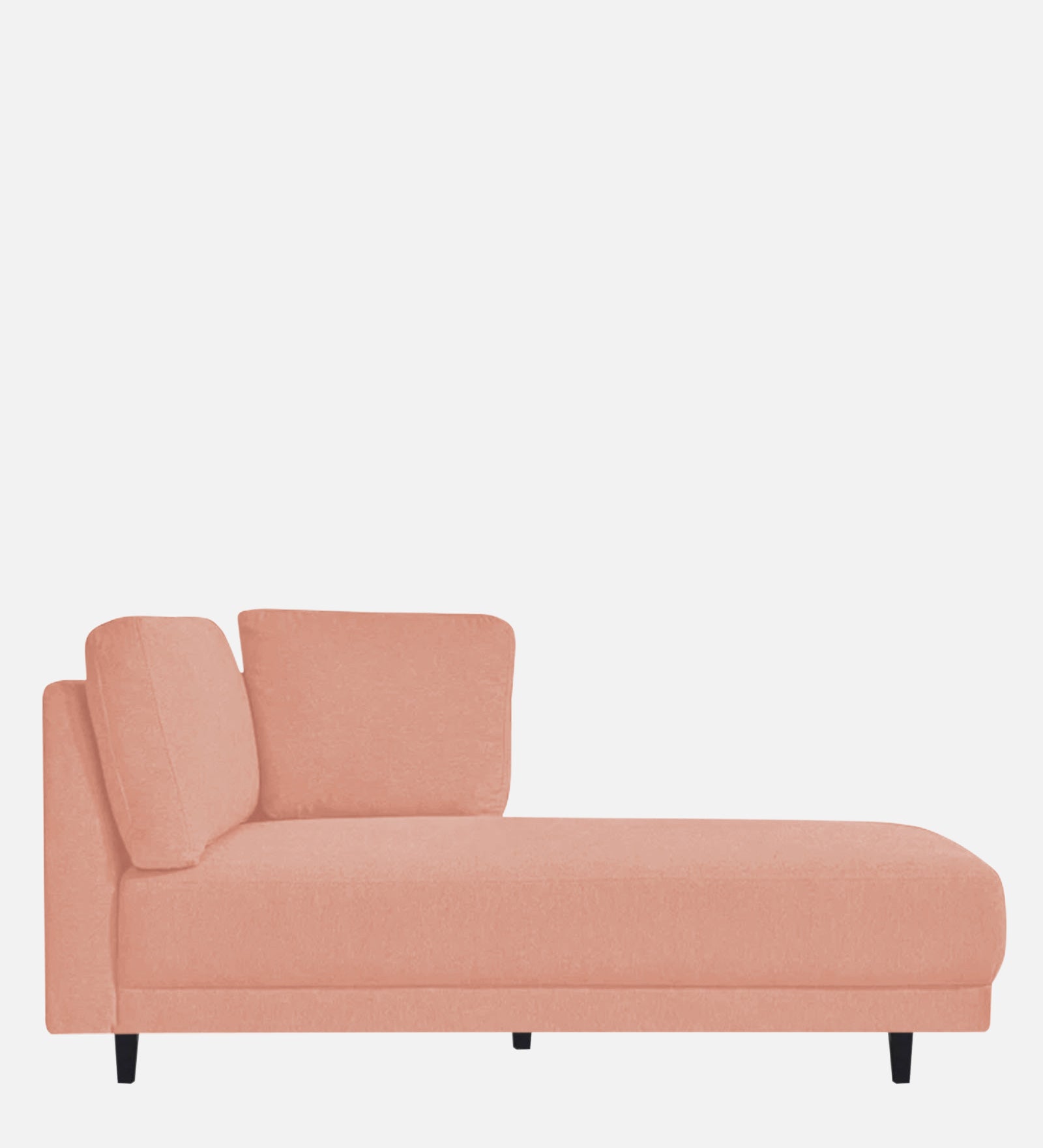 Jonze Velvet RHS Chaise Lounger in Blush Pink Colour