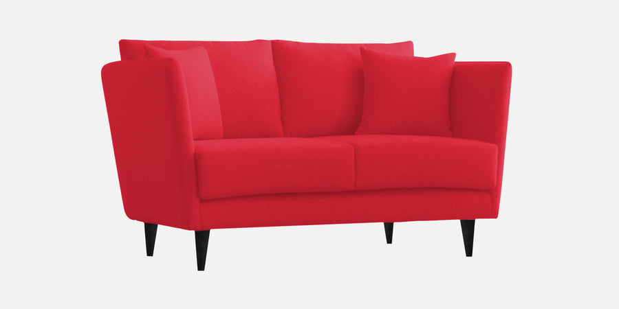 Norway Velvet 2 Seater Sofa In Ox Blood Maroon Colour - Febonic Living