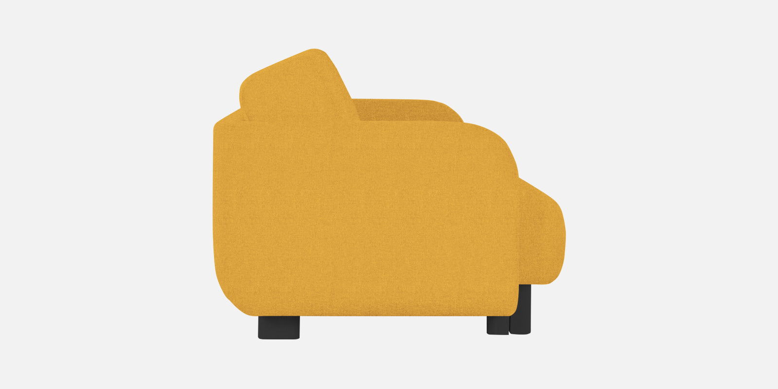 Amara Fabric 3 Seater Sofa In Bold Yellow Colour