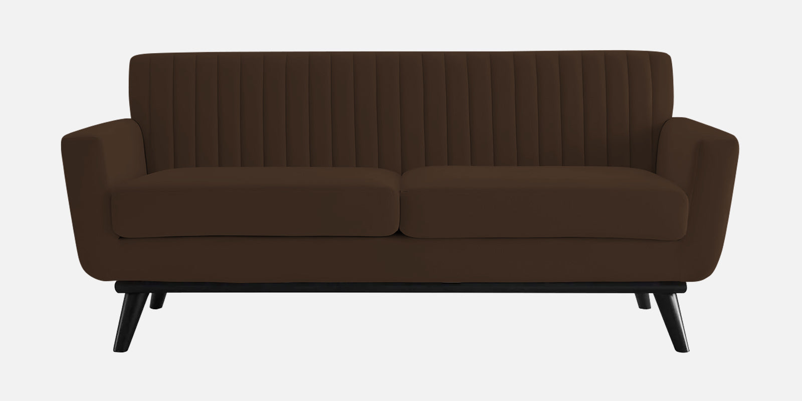 Tucker Velvet 2 Seater Sofa In Chocolate Brown Colour