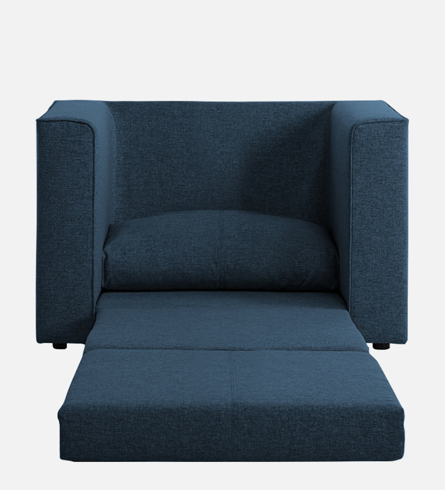 Kenia Fabric 1 Seater Foldable Sofa Cum Bed In Light Blue Colour - Febonic Living