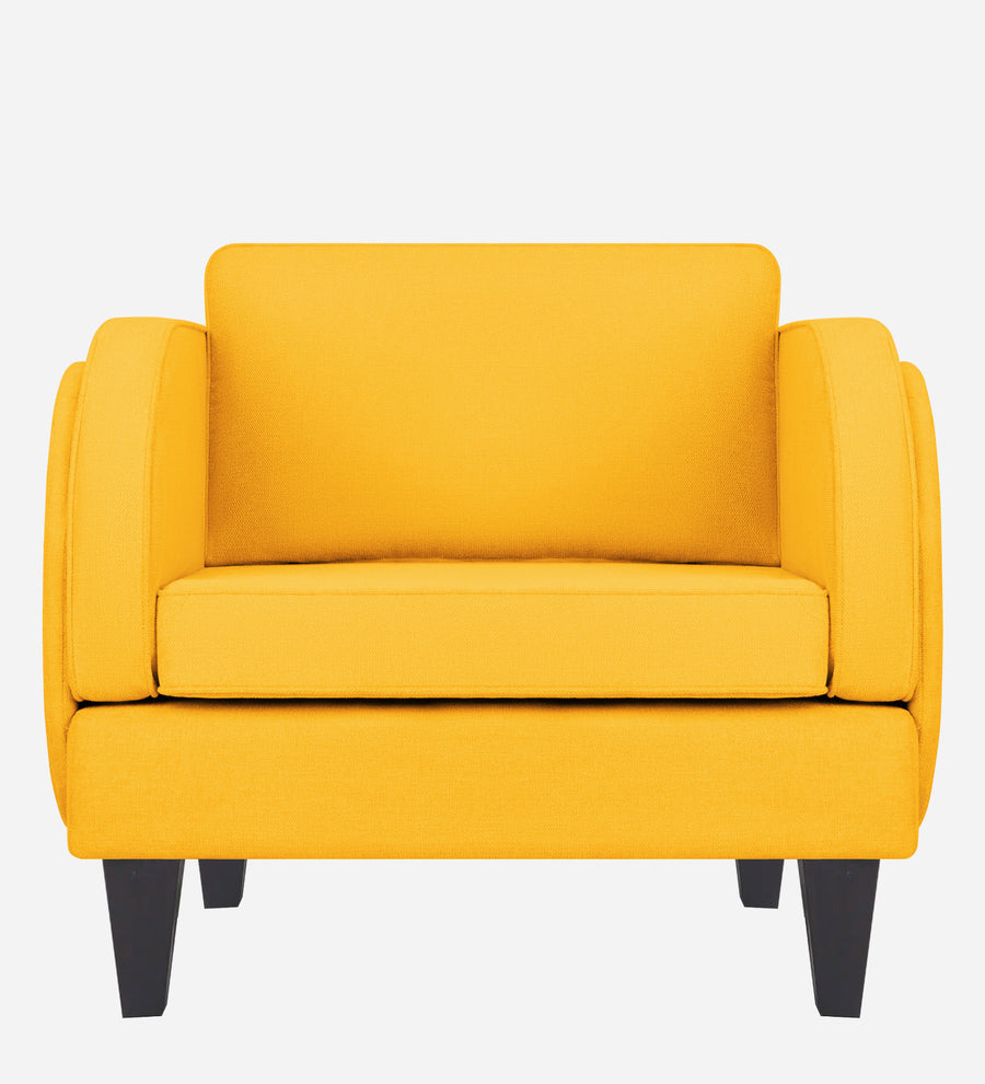 Siddy Fabric 1 Seater Sofa In Bold Yellow Colour - Febonic Living