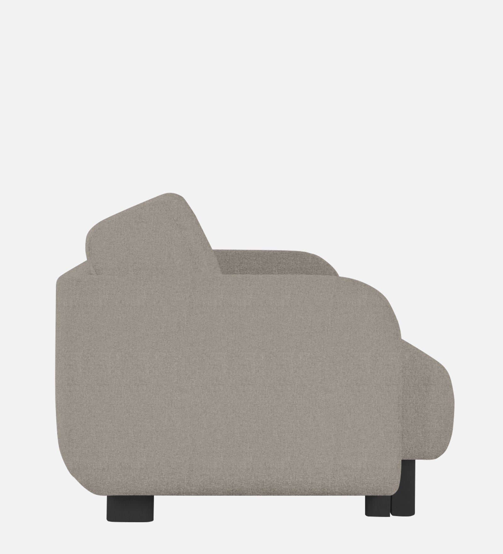 Varu Fabric 1 Seater Sofa In  Ash Grey Colour - Febonic Living