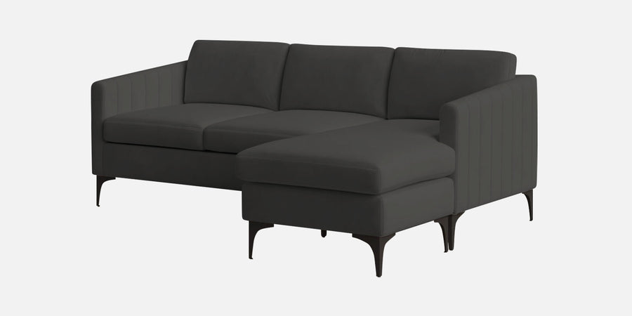 Haru Fabric Lhs Sectional Sofa 2 Lounger In Hory Grey Colour - Febonic Living
