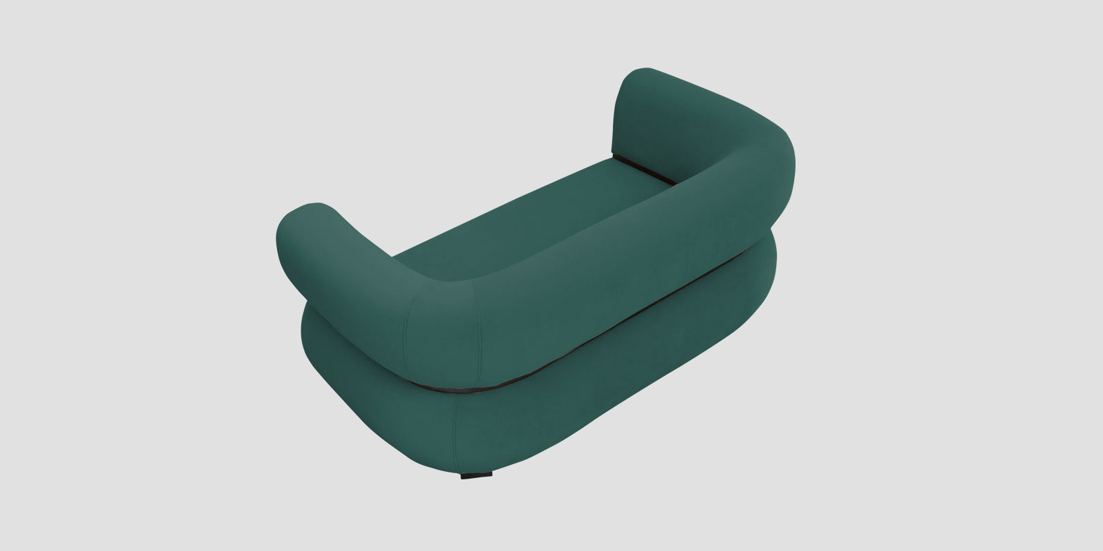 Kula Velvet 2 Seater Sofa In Pine Green Colour