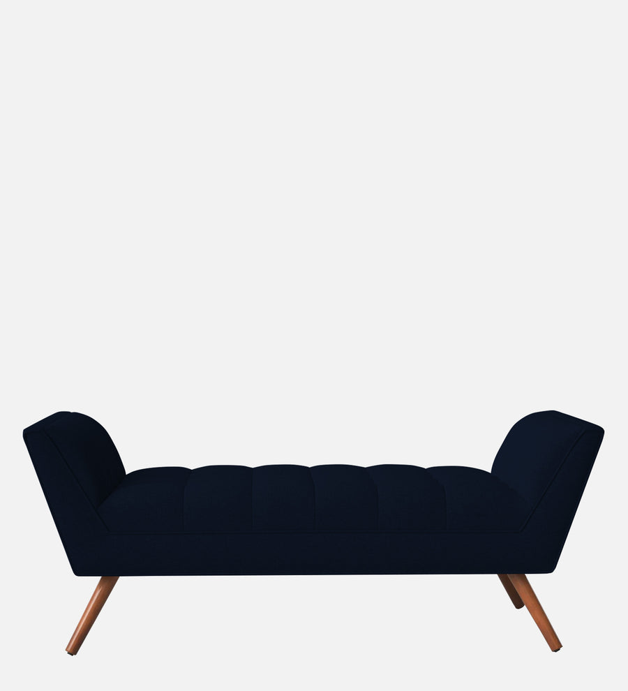 Cartes Velvet Bench In Dark Blue Colour - Febonic Living